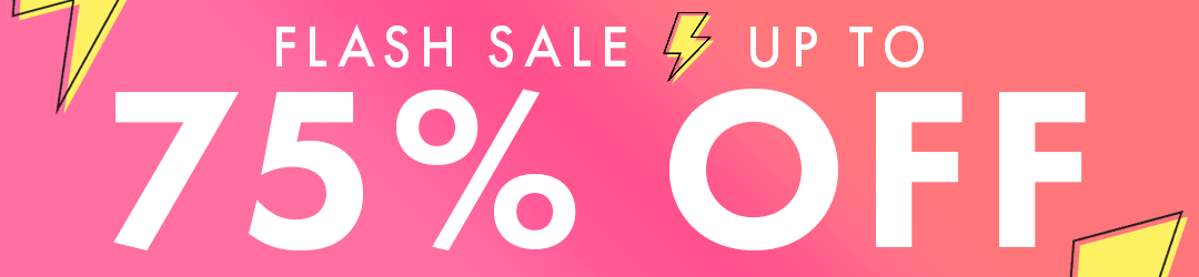 flash sale - up to 75% off