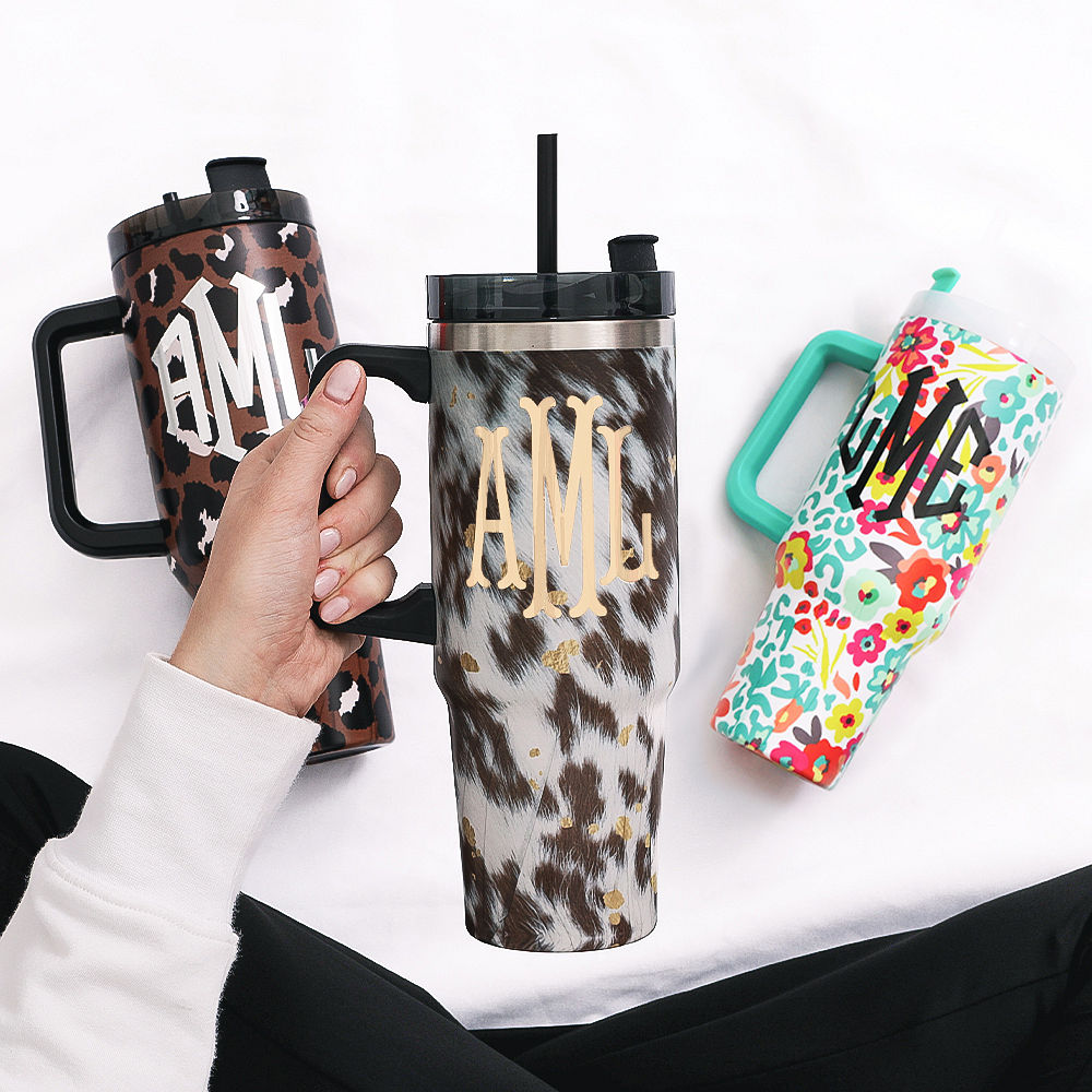 Monogrammed Travel Tumbler