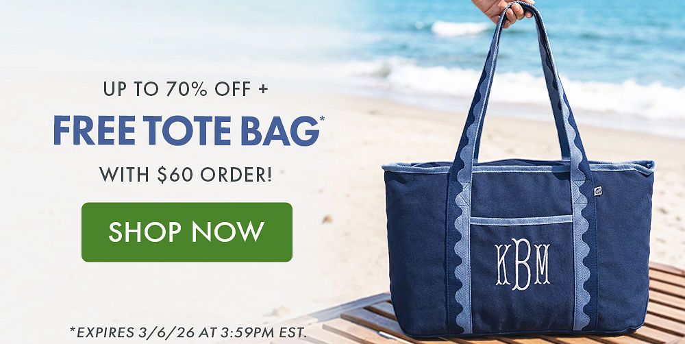 UP TO 70% OFF + FREE TOTE BAG* WITH $60 ORDER! SHOP NOW *EXPIRES 3/6/26 AT 3:59PM EST. UP TO 70% OFF + FREE TOTE BAG* WITH $60 ORDER! SHOP NOW *EXPIRES 3/6/26 AT 3:59PM EST.