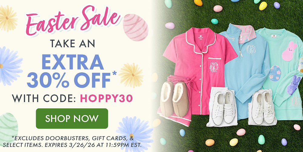 Easter Sale | TAKE AN EXTRA 30% OFF* WITH CODE: HOPPY30 | SHOP NOW | *EXCLUDES DOORBUSTERS, GIFT CARDS, & SELECT ITEMS. EXPIRES 3/26/26 AT 11:59PM EST. Easter Sale | TAKE AN EXTRA 30% OFF* WITH CODE: HOPPY30 | SHOP NOW | *EXCLUDES DOORBUSTERS, GIFT CARDS, & SELECT ITEMS. EXPIRES 3/26/26 AT 11:59PM EST.