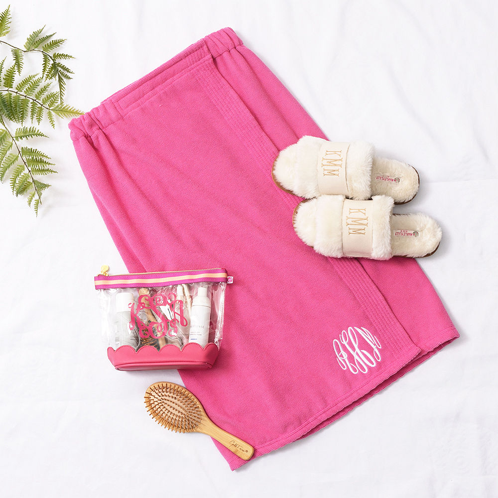 Monogrammed Towel Wrap
