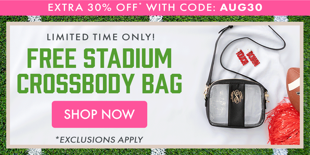 Extra 30% OFF* with code: AUG30 | Limited Time Only | Free Stadium Crossbody Bag | *Exclusions Apply