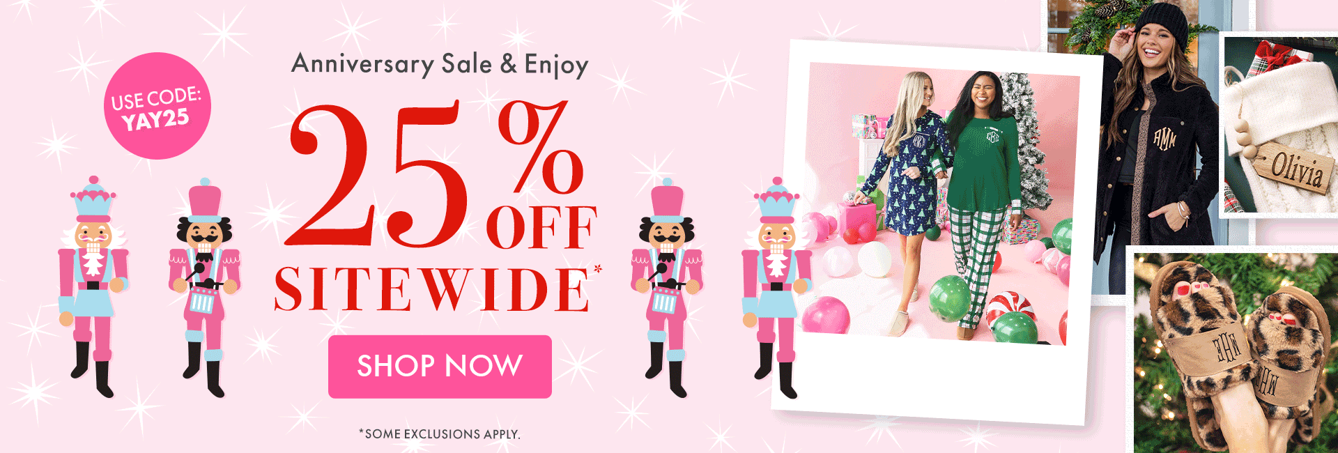 Extra 25% Off Sitewide with code: YAY25