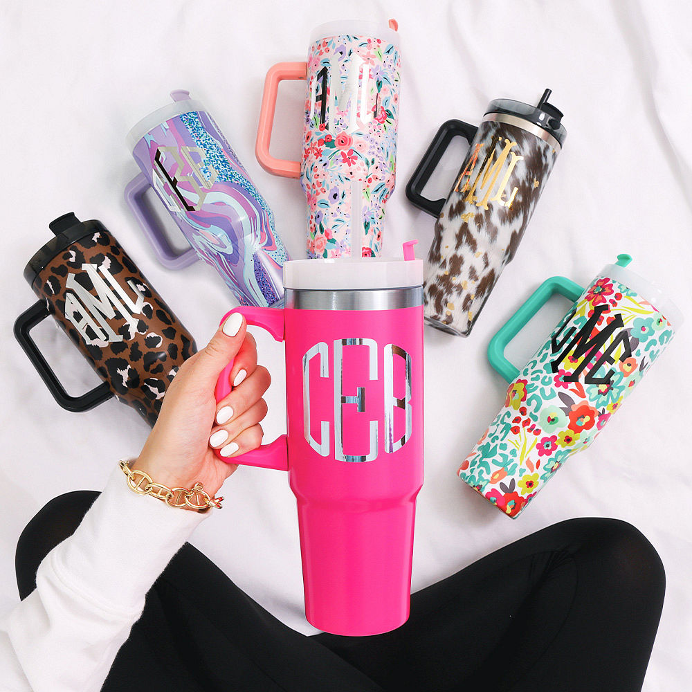 Monogrammed Travel Tumbler