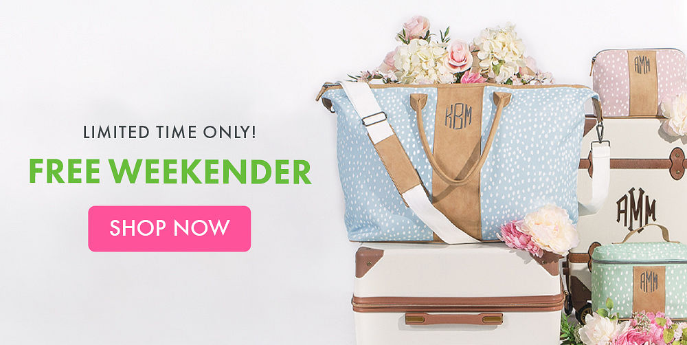 Claim your FREE Dottie Weekender with $100 purchase!