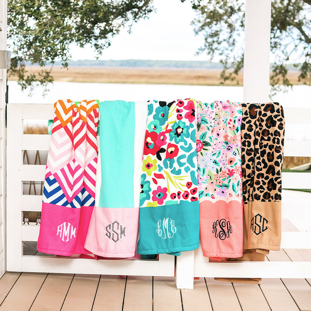 Shop Monogrammed Beach Towels