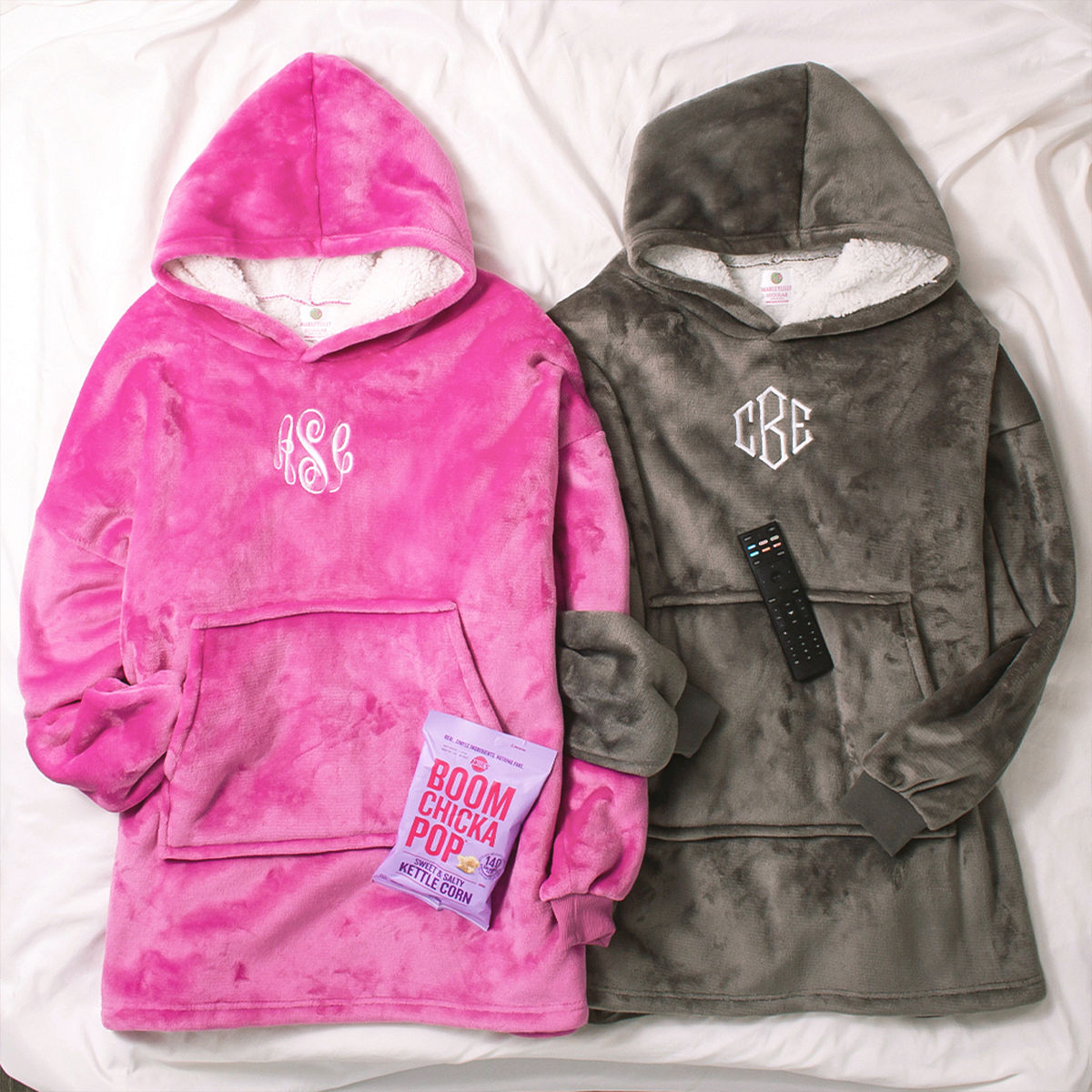 Monogrammed Blanket Hoodie