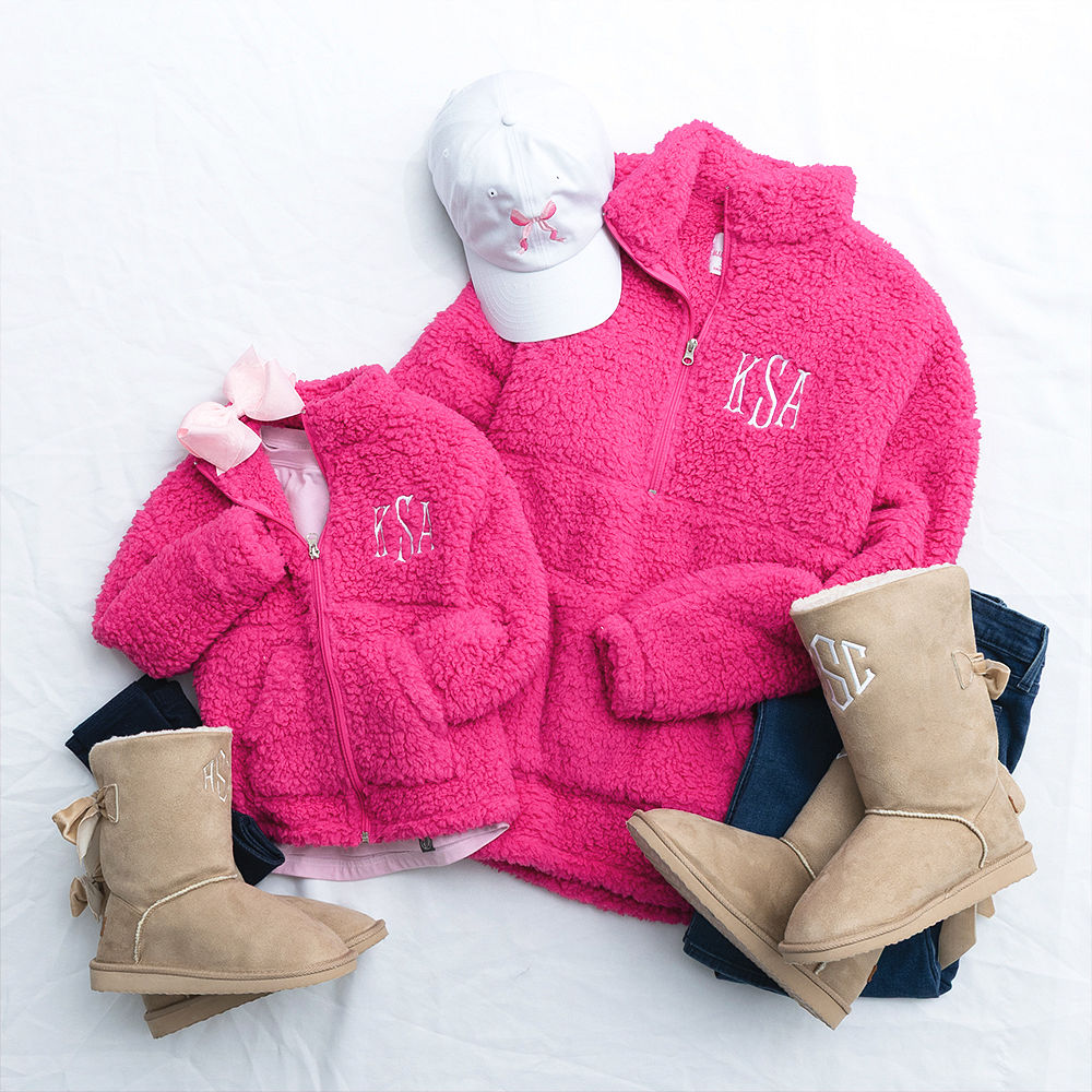 Shop 50% OFF Mom & Me Sherpa Pullovers!
