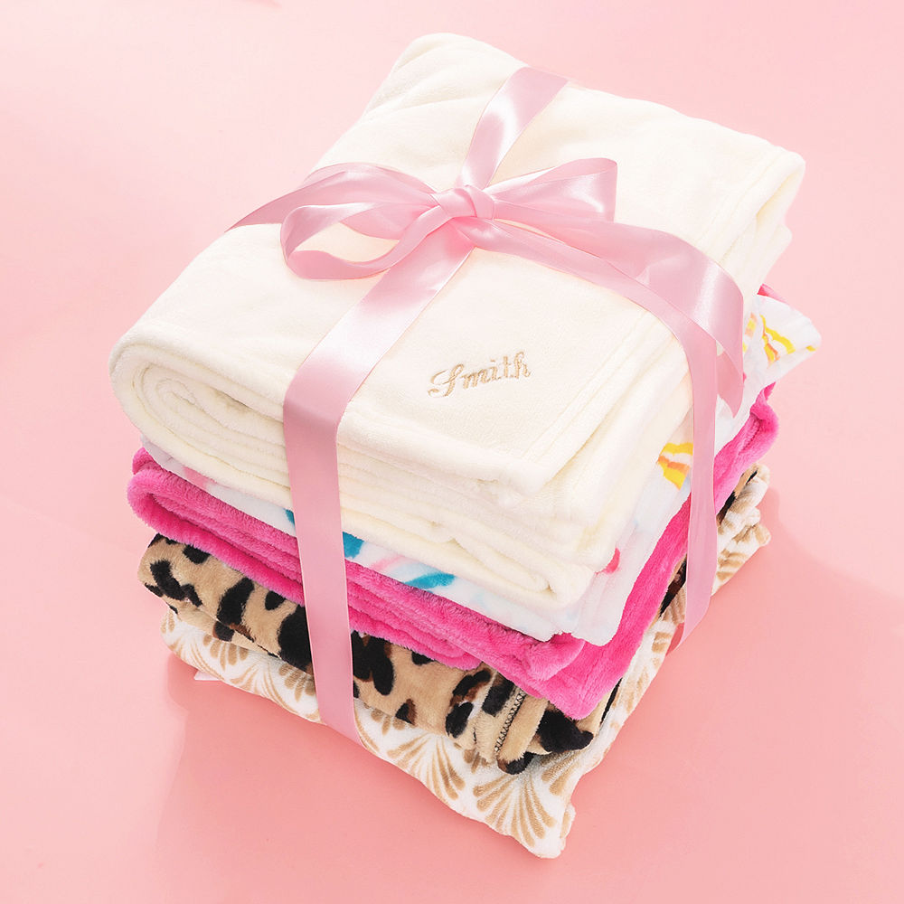 Shop Personalized Plush Blankets!