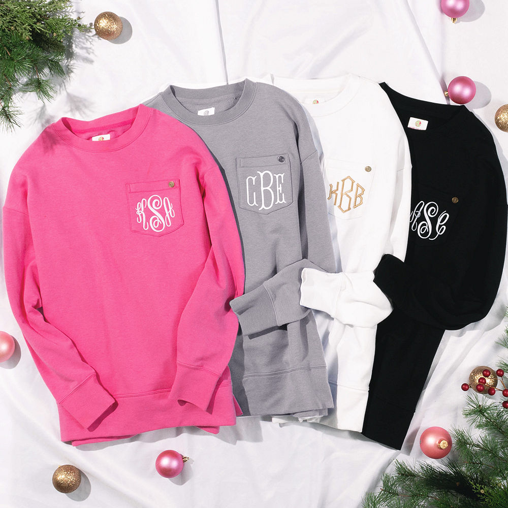 Shop Monogrammed Crewneck Sweatshirts