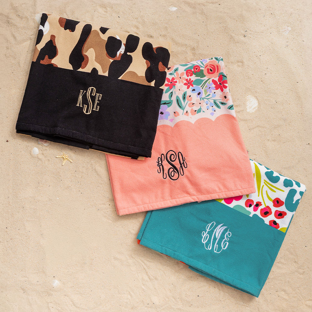 Shop our Monogrammed Beach Towel from $19.99! Shop our Monogrammed Beach Towel from $19.99!