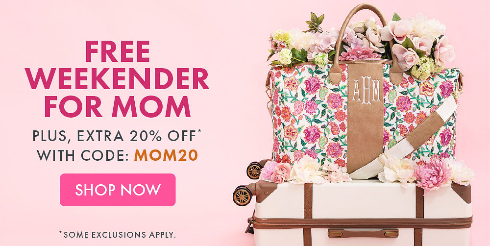 Claim your FREE Charleston Weekender + Shop 20% Off Sitewide* with code: MOM20