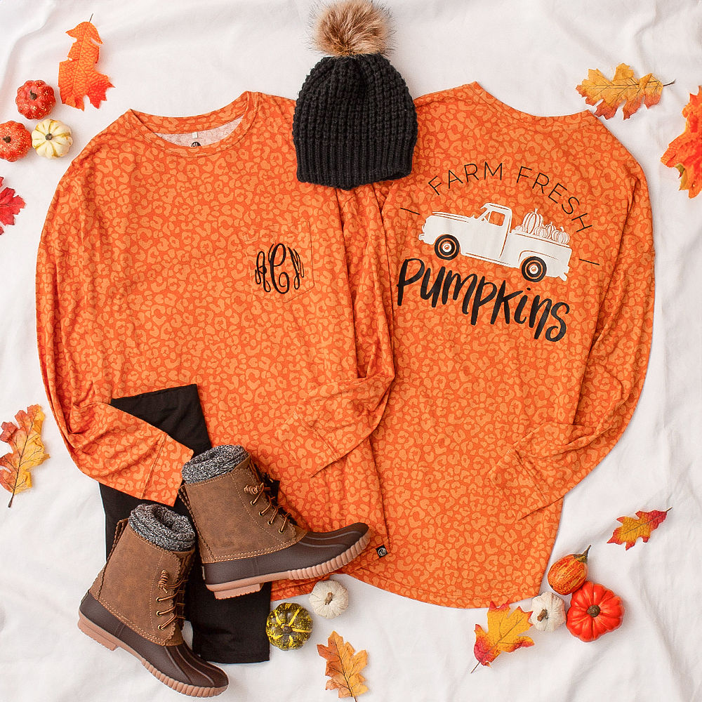 Shop $19.99 & Up Monogrammed Fall T-Shirts!