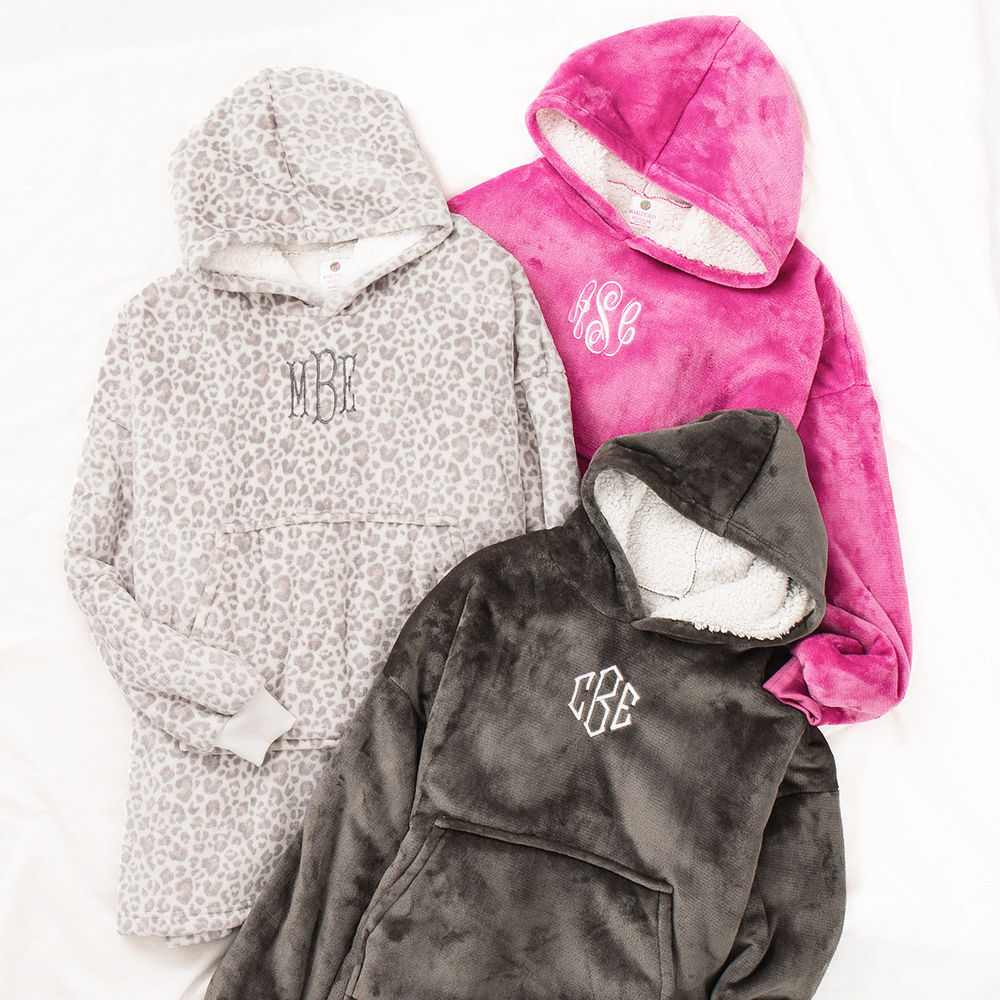 Monogrammed Blanket Hoodie