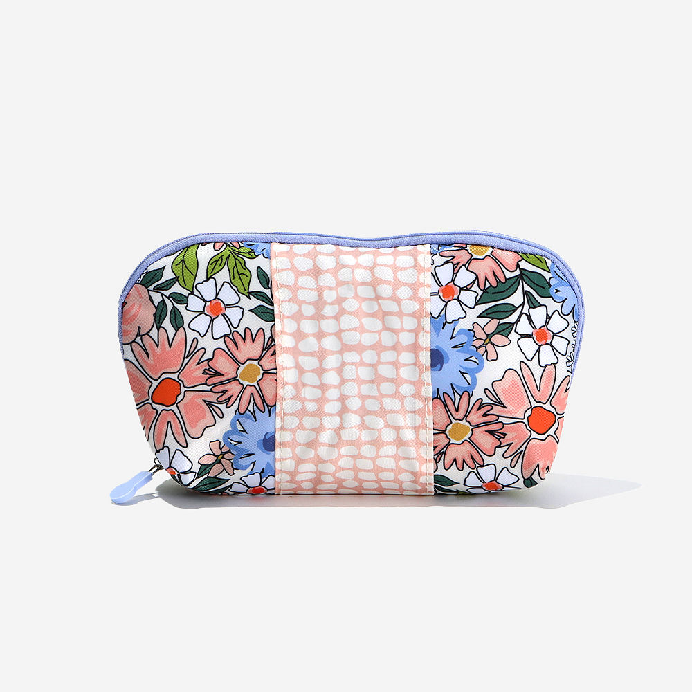 leopard monogrammed tech pouch with with cords inside