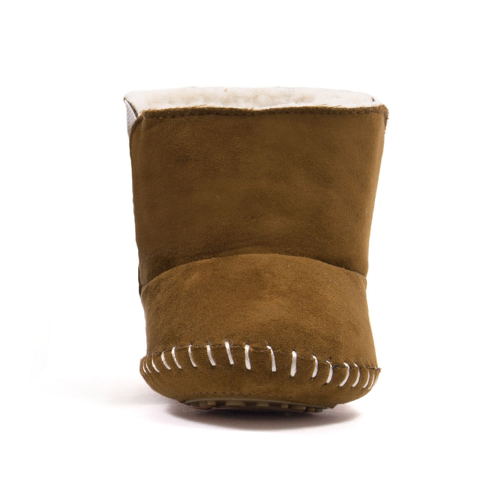 baby bootie monogrammed shoes in ivory