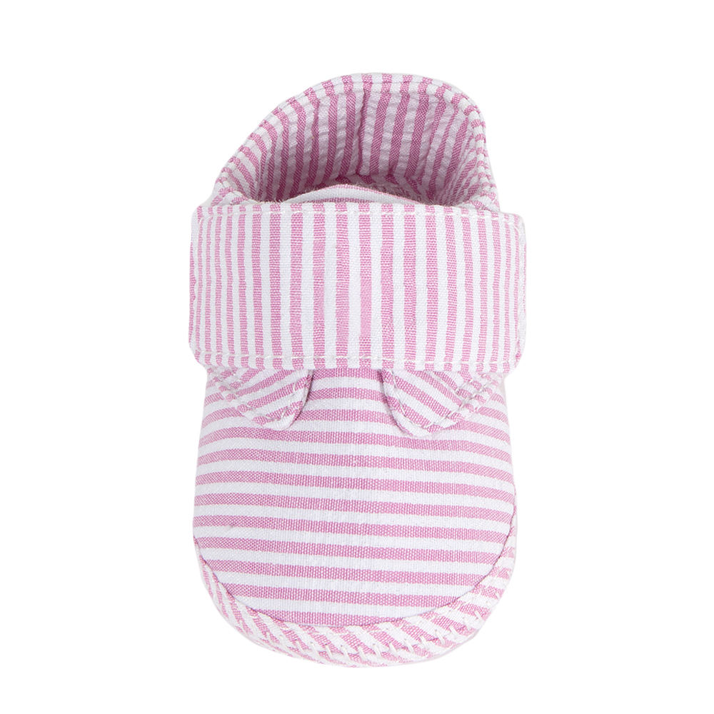 baby monogrammed ivory shoes