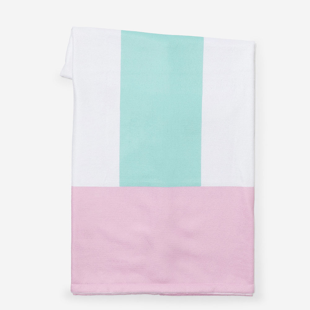 Monogrammed Beach Towel | Cabana Stripes
