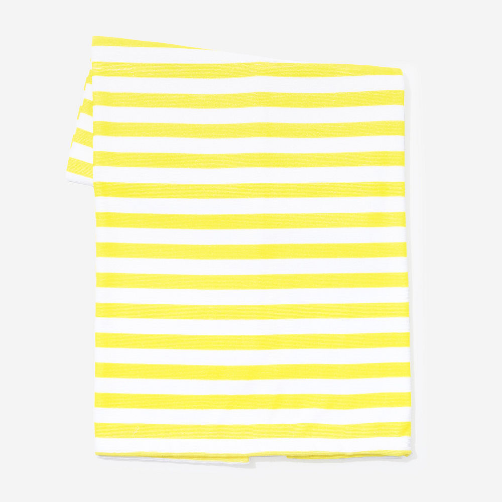 navy cabana stripe monogrammed towel hanging