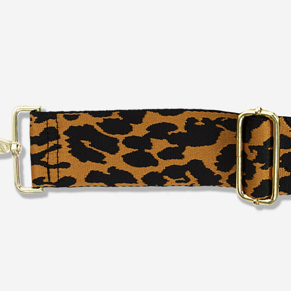 leopard monogrammed strap on sophie handbag