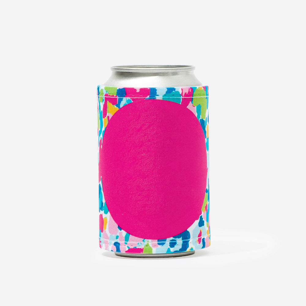 wild blooms monogrammed can koolie