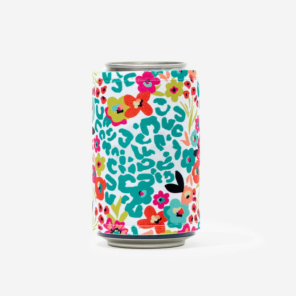 wild blooms monogrammed can koolie