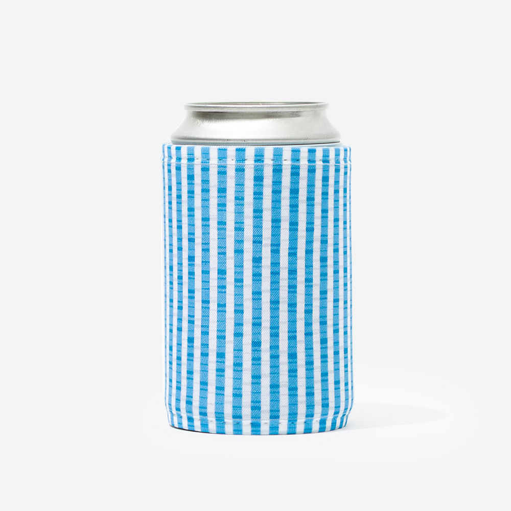 coral floral monogrammed can koolie