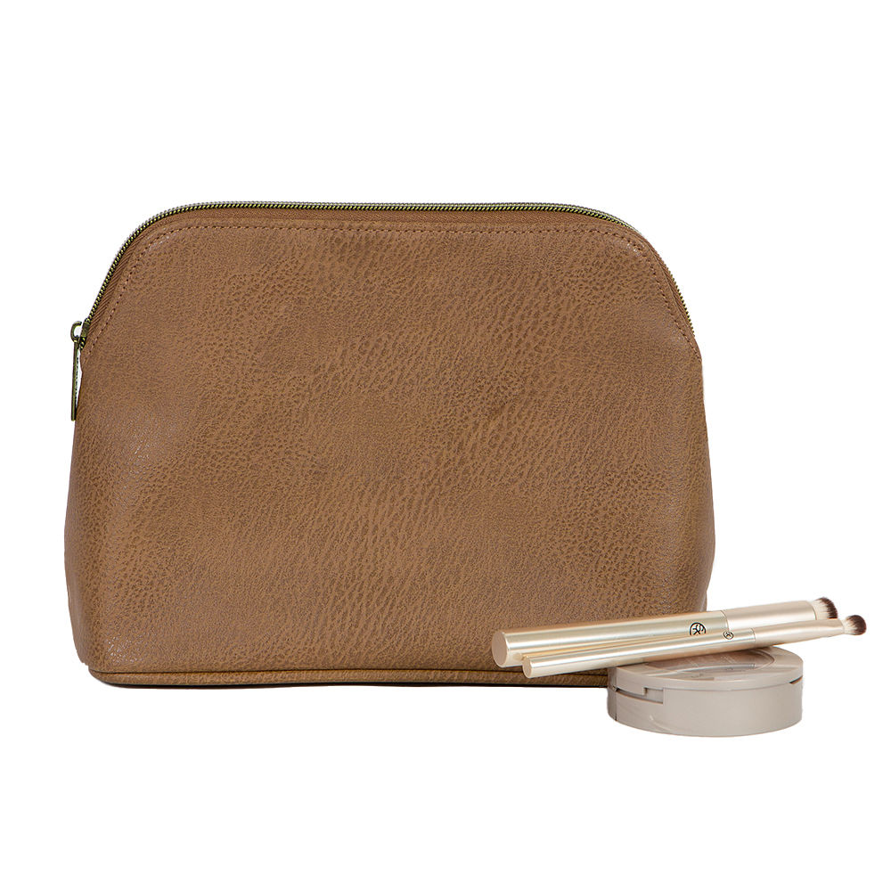 Personalized Faux Leather Cosmetic Bag Marleylilly