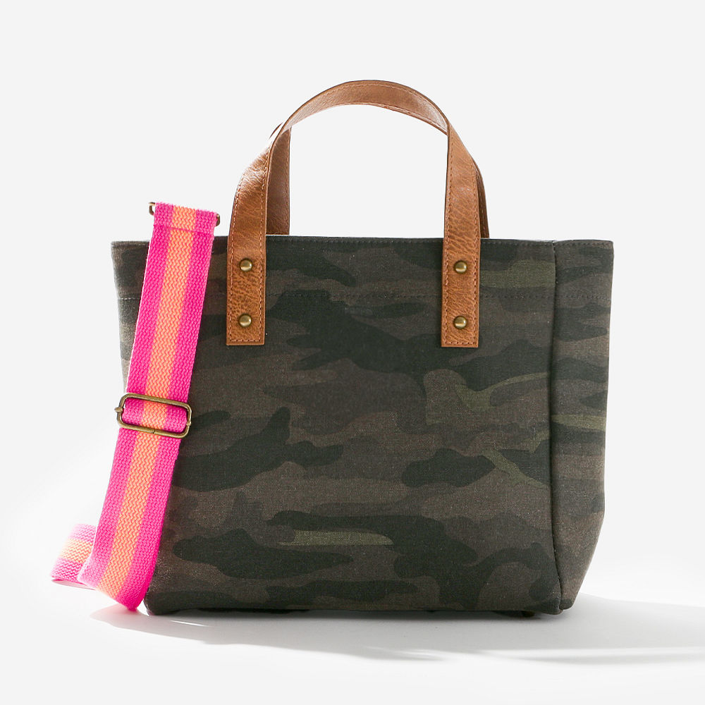 camo monogrammed crossbody purse with neutral monogram and outit