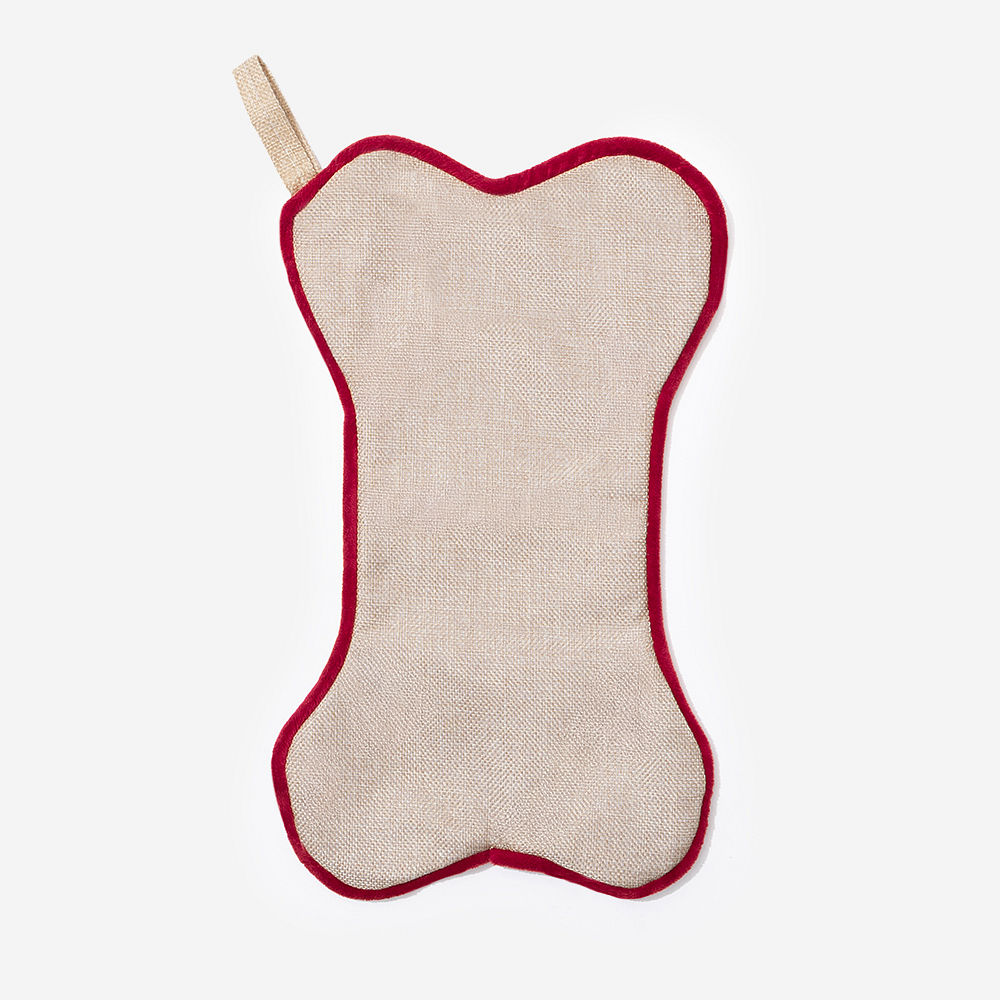 Personalized Dog Bone Stocking | Khaki