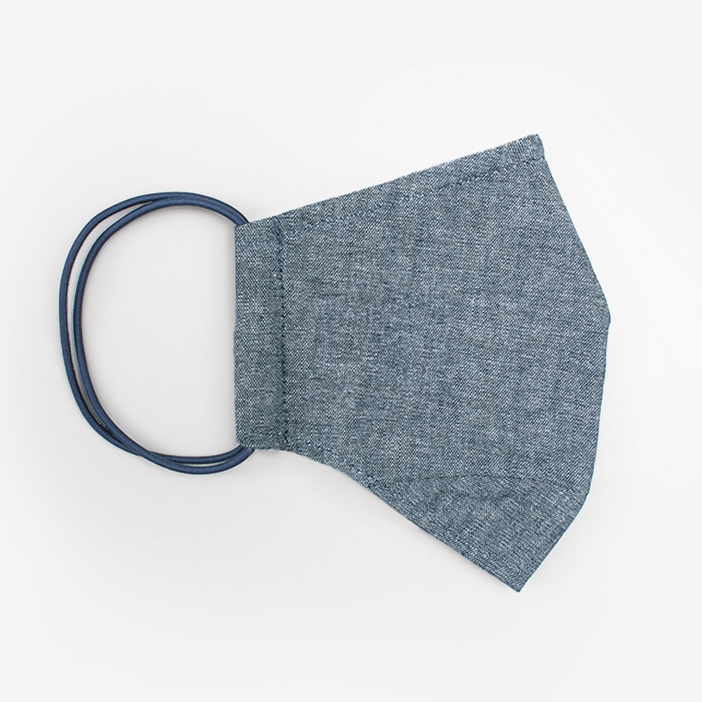 girl wearing monogrammed face mask