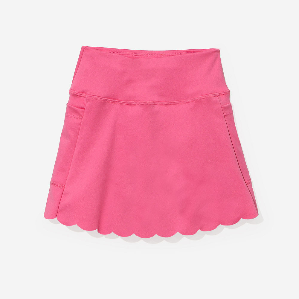 mom and me pink monogrammed skorts with flowers