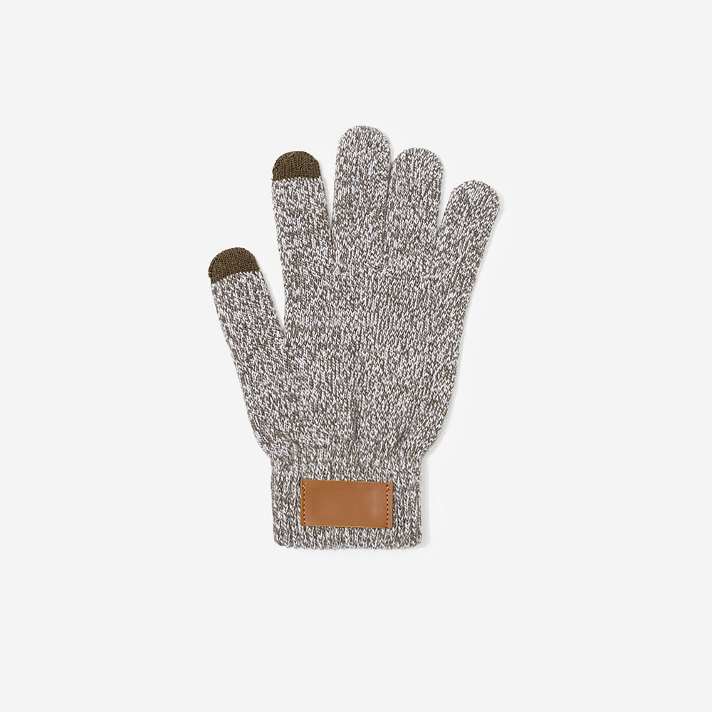 Personalized Gloves | Heathered Brown