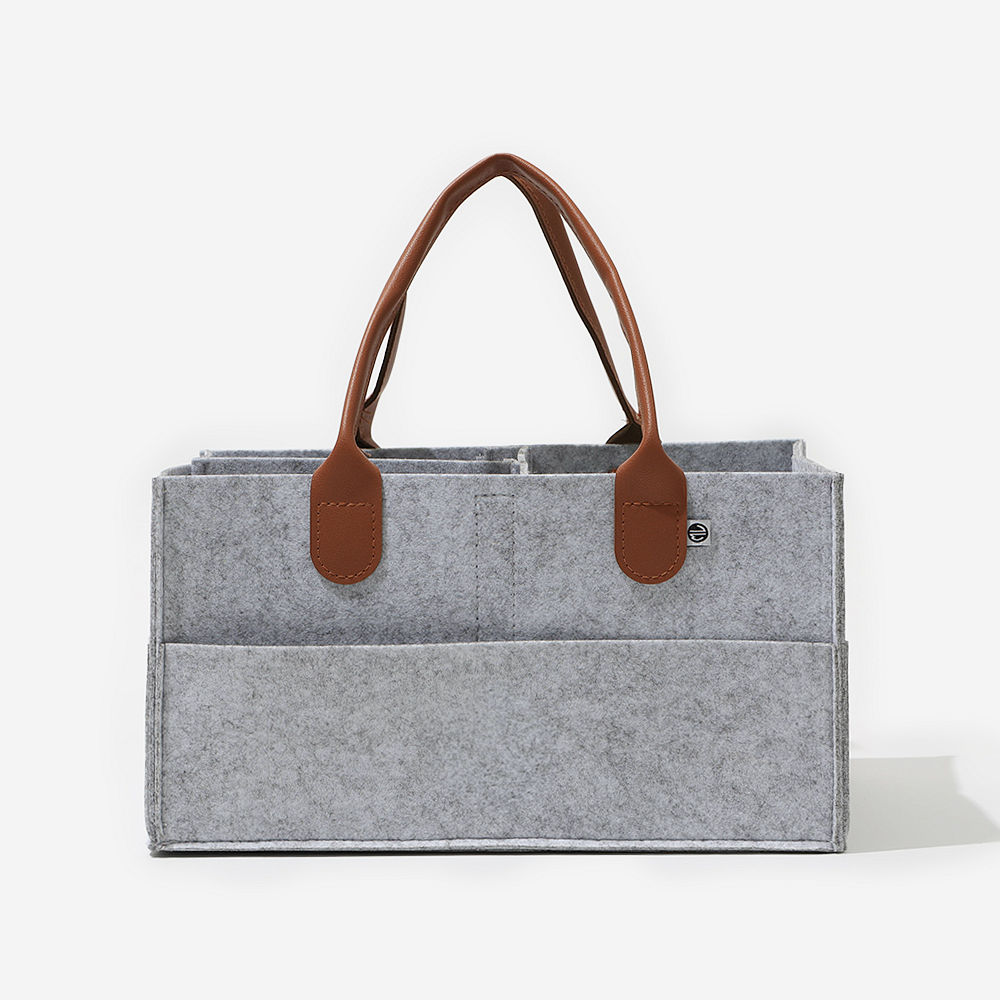 gray home organizer with kids essentials