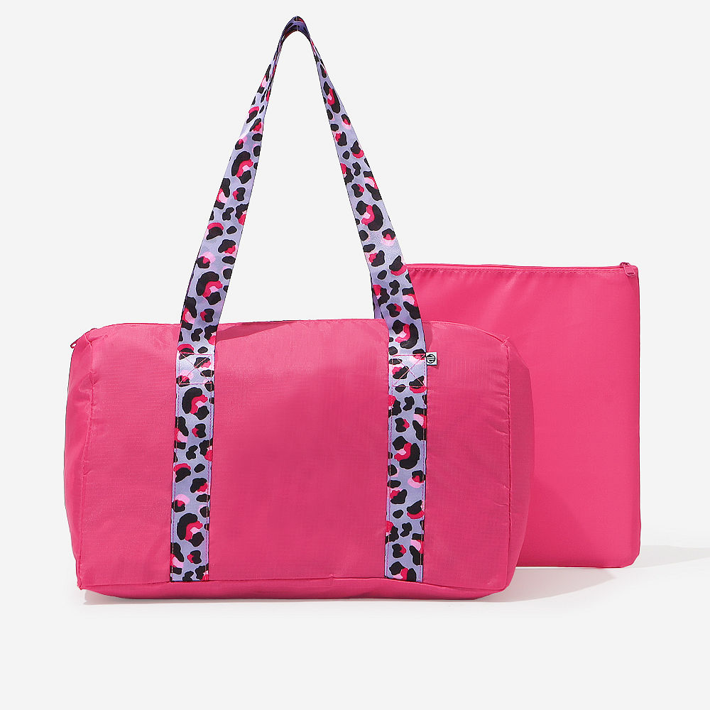 blue camo monogrammed activity bag spill
