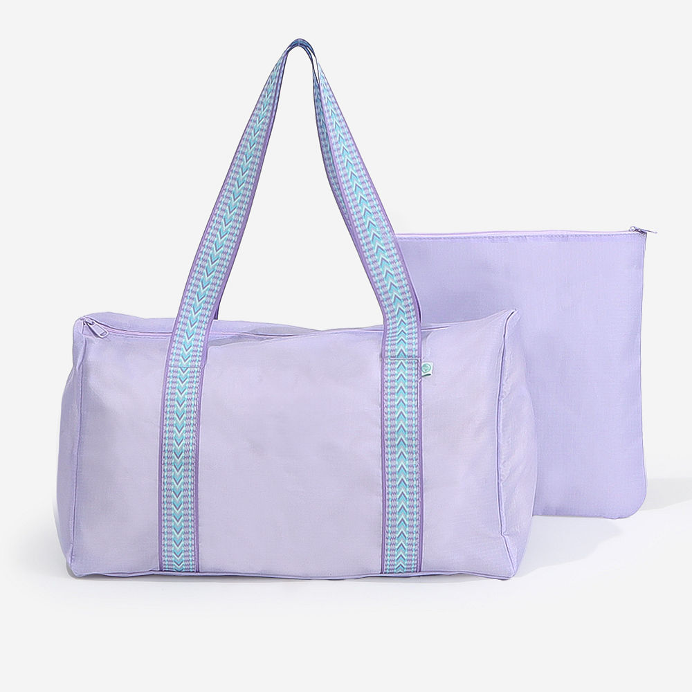 blue camo monogrammed activity bag spill