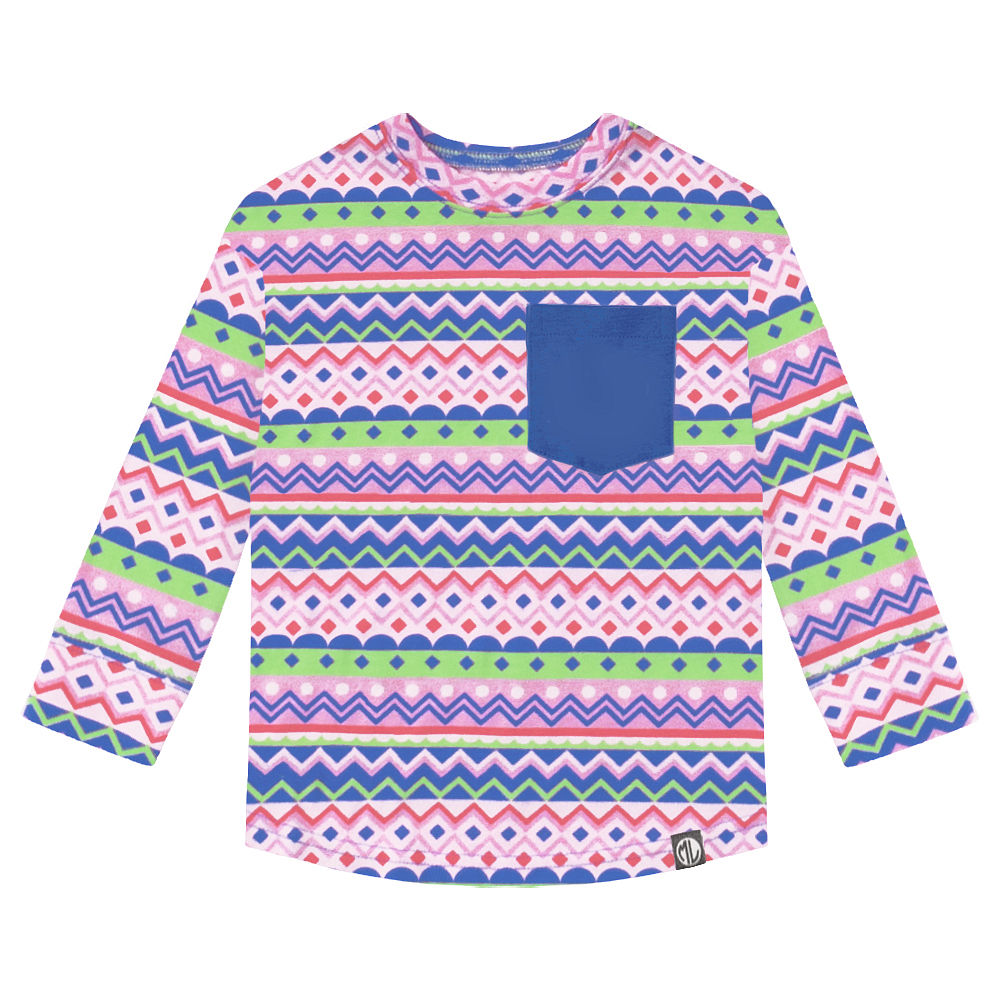 mom and me monogrammed patterned long sleeve shirts