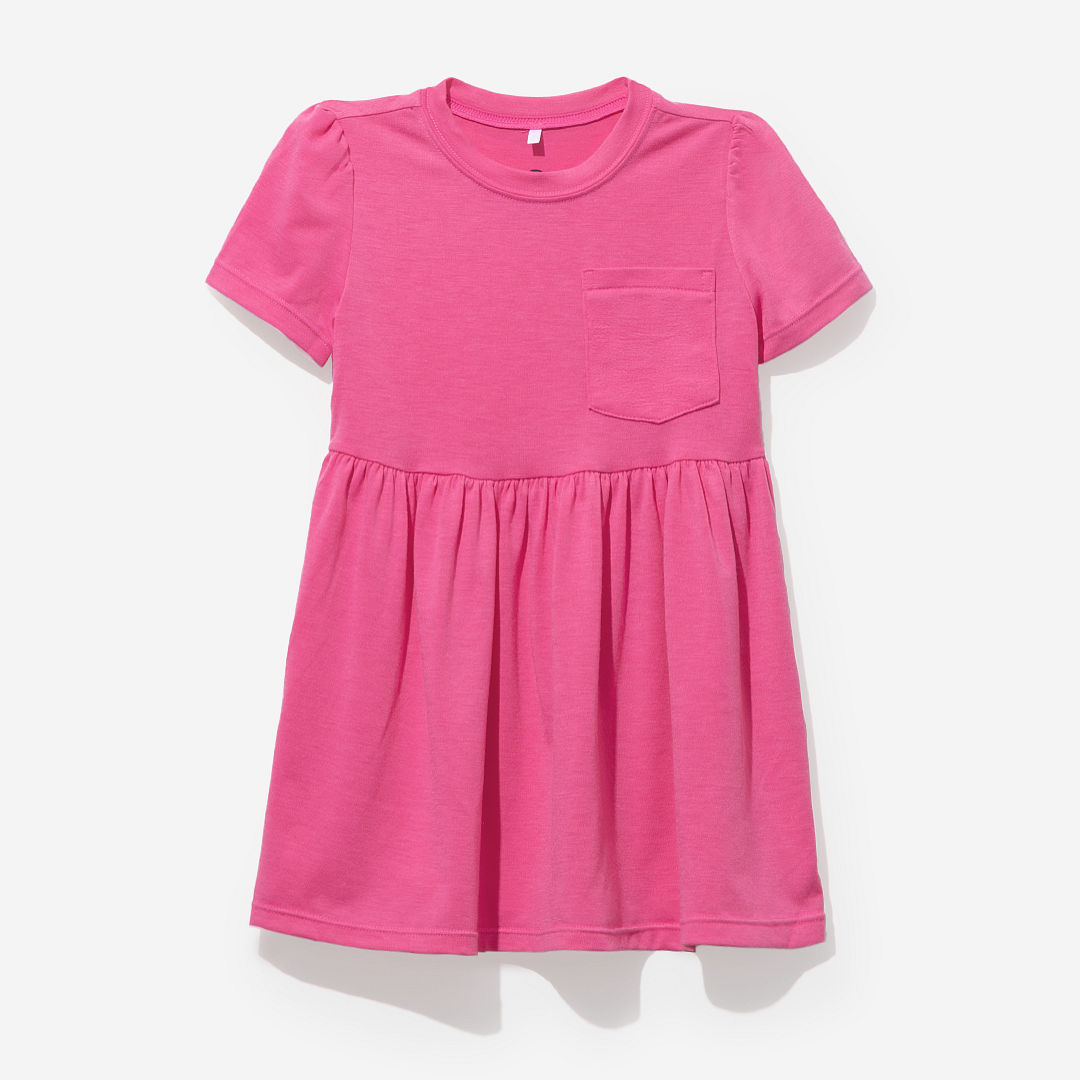 mom and me monogrammed hot pink t shirt dresses