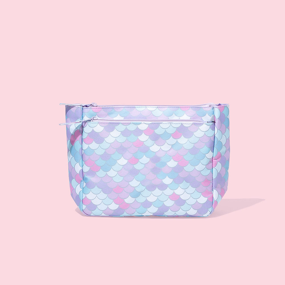 Monogrammed Kids Toiletry Bag | Pastel Mermaid