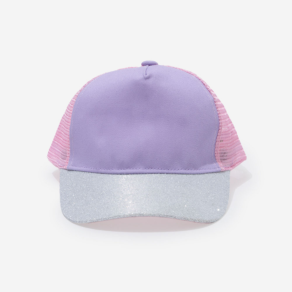 Monogrammed Kids Trucker Hat | Purple