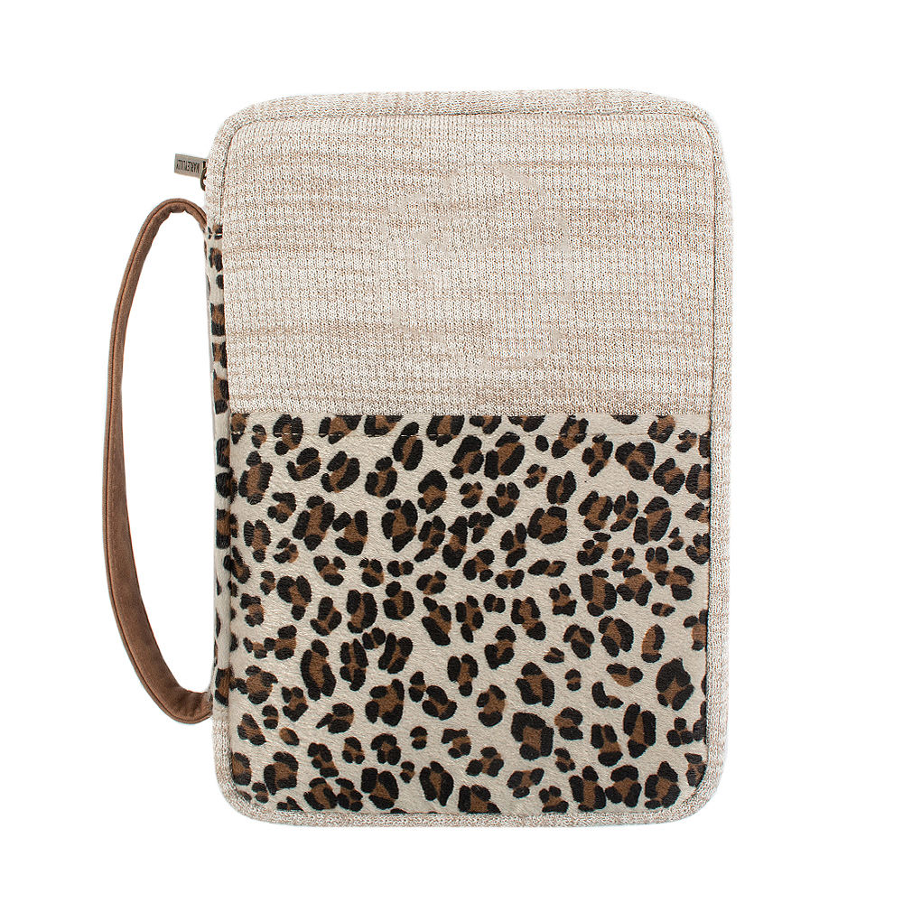 SIDE VIEW LEOPARD BIBLE CARRIER