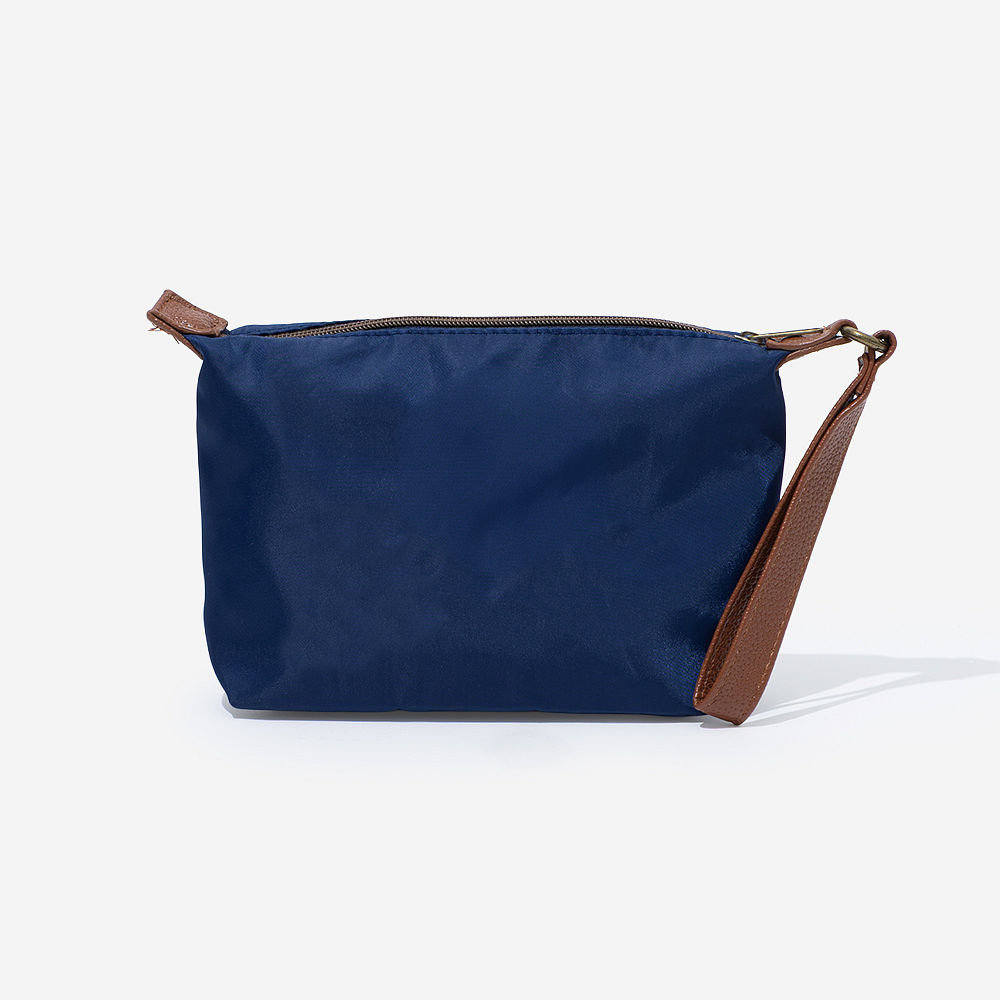 Monogrammed Lightweight Wristlet | Navy