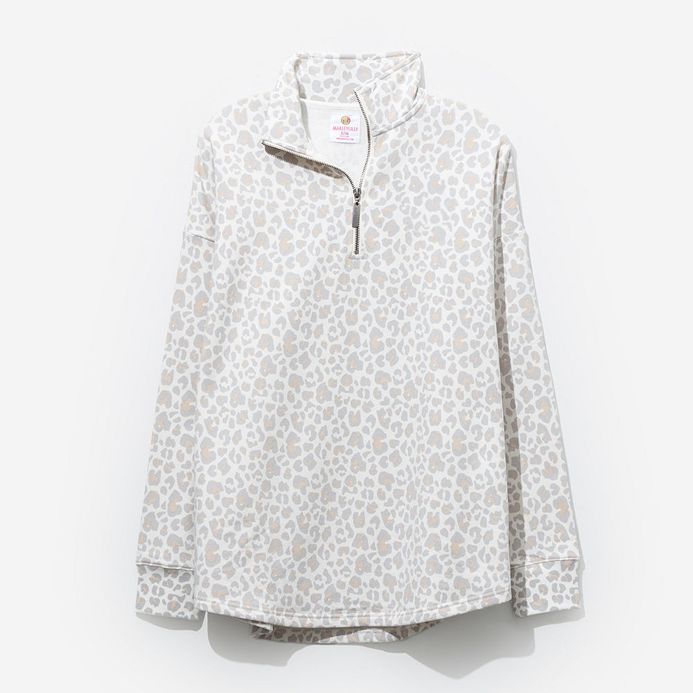 seersucker monogrammed quarter zip sweatshirt and skort