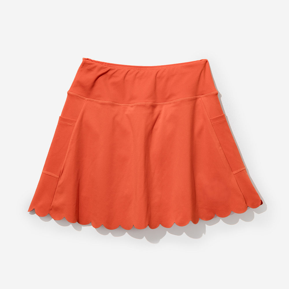 navy seersucker skort flatlay with shorts