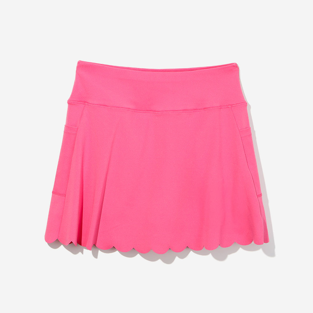 monogrammed skort in wild bloom