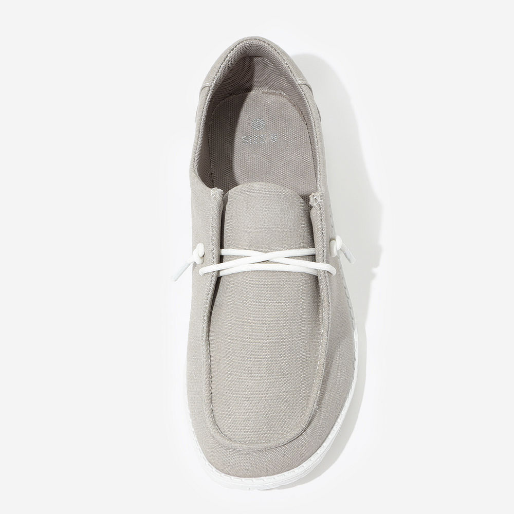 light gray canvas slip ons on ashley