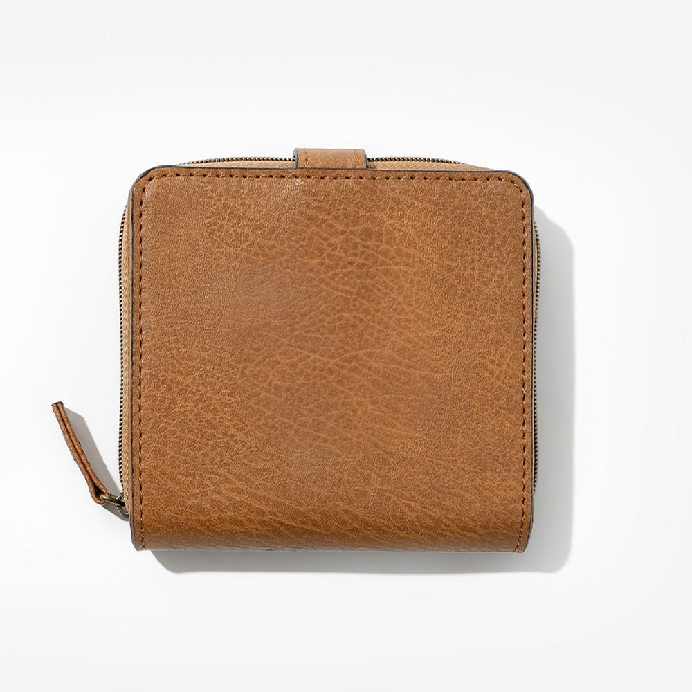 Monogrammed Square Wallet Card Slots