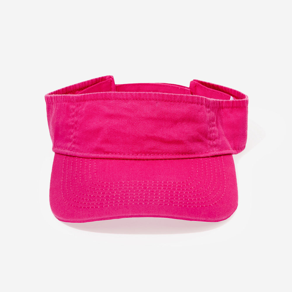 back of white personalized visor