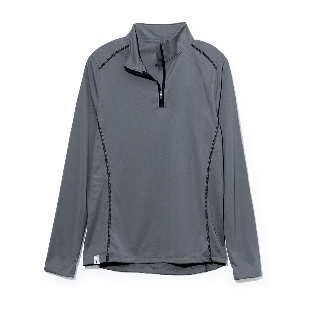 Monogrammed Quarter Zip Pullover | Grey
