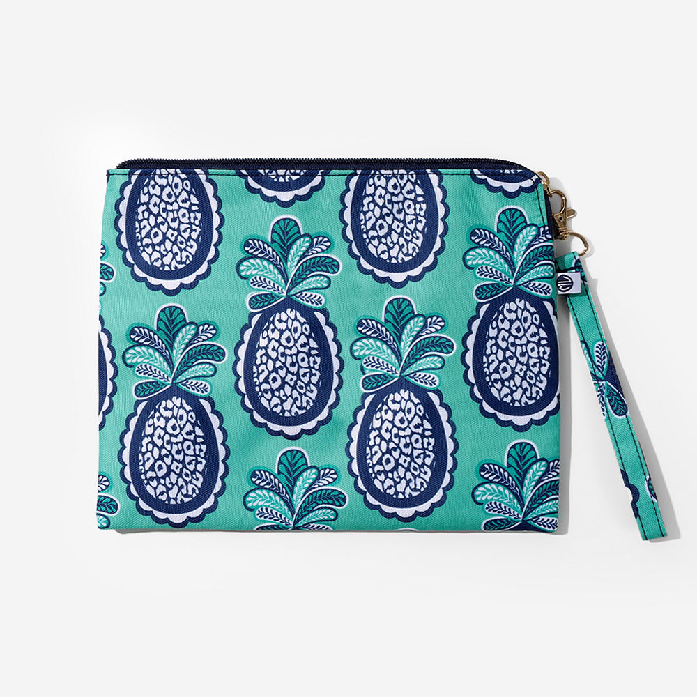 Sienna print with wristlet pouch, train case and weekender